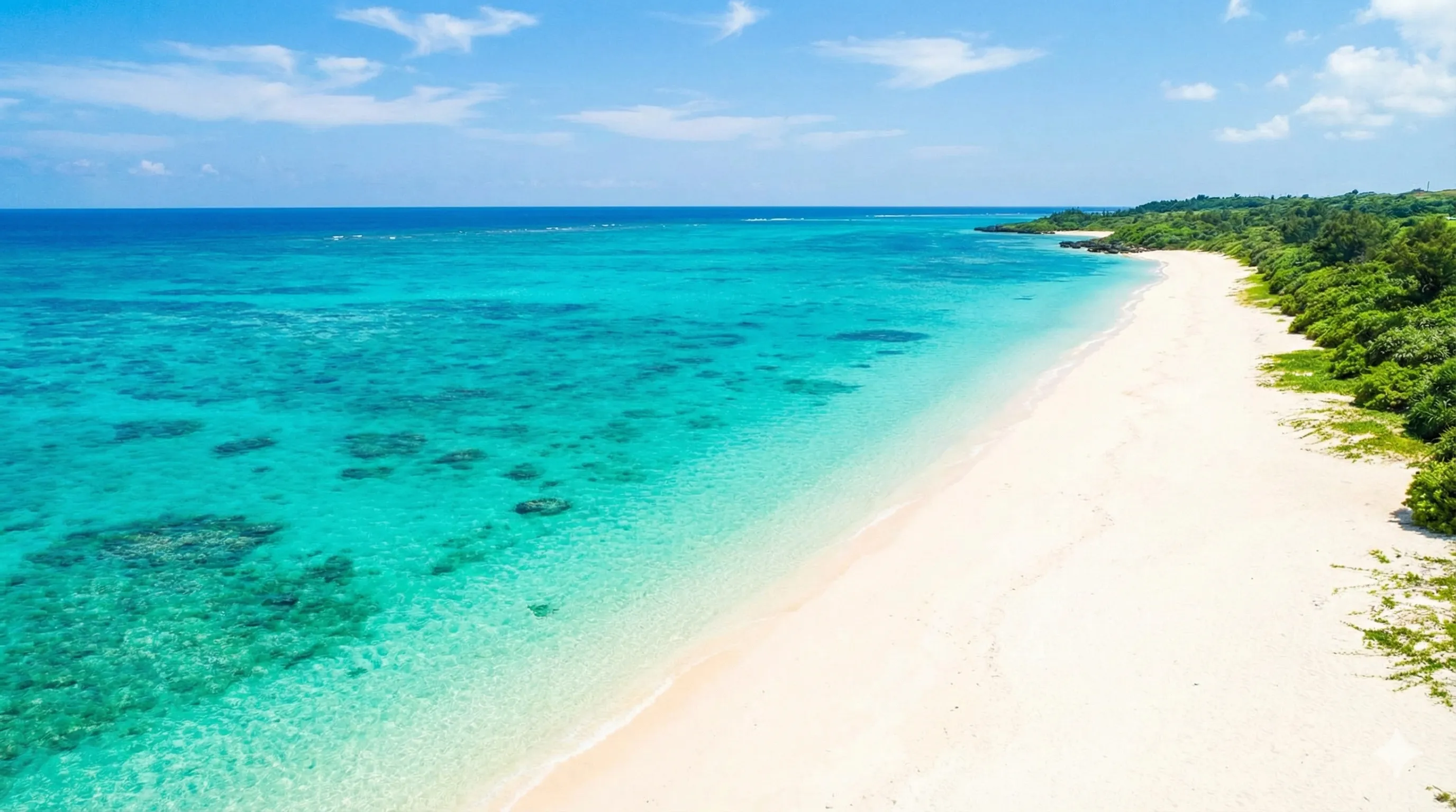 宮古島の美しいビーチ風景